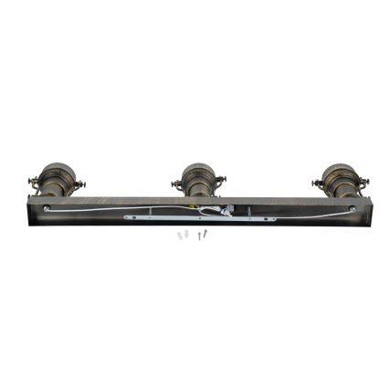 Brilagi - Φωτιστικό οροφής PYRONIC 3xE27/40W/230V μπρονζέ/πατίνα