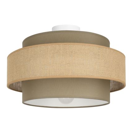 Brilagi - Φωτιστικό οροφής RESNA 1xE27/60W/230V Ø 40 cm καφέ/μπεζ