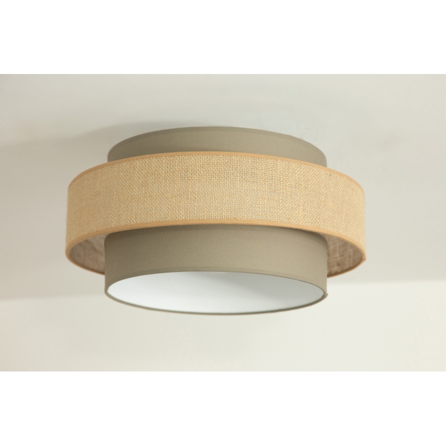 Brilagi - Φωτιστικό οροφής RESNA 1xE27/60W/230V Ø 40 cm καφέ/μπεζ