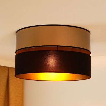 Brilagi - Φωτιστικό οροφής ROYAL 1xE27/15W/230V διάμετρος 40 cm μαύρο/χρυσό