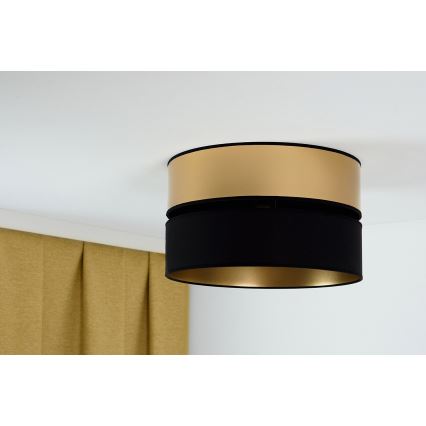 Brilagi - Φωτιστικό οροφής ROYAL 1xE27/15W/230V διάμετρος 40 cm μαύρο/χρυσό