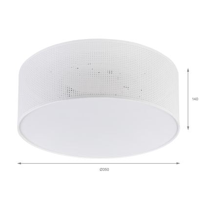 Brilagi - Φωτιστικό οροφής SIRIJA MODERN 2xE27/60W/230V διάμ. 35 εκ. λευκό