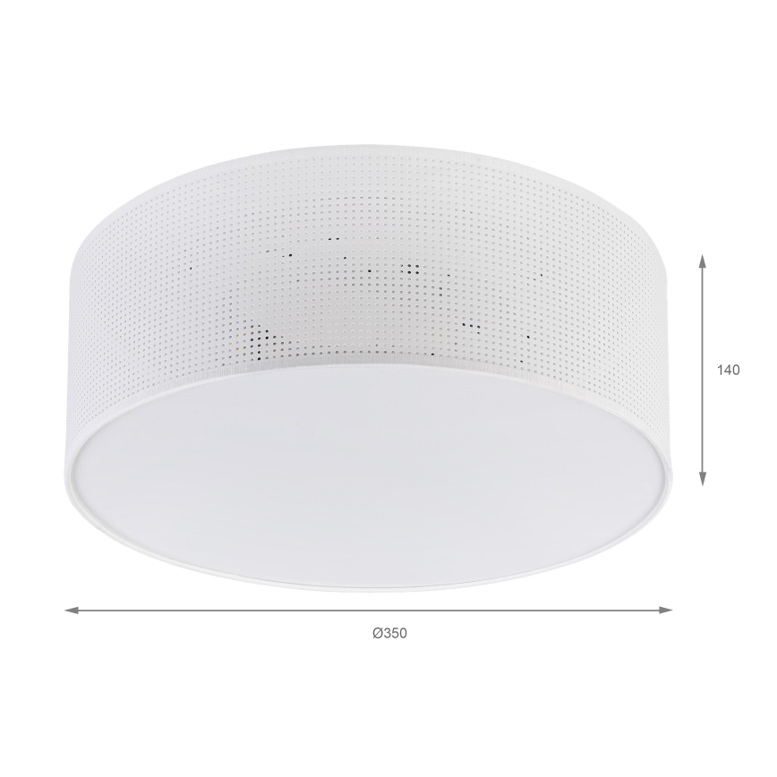 Brilagi - Φωτιστικό οροφής SIRIJA MODERN 2xE27/60W/230V διάμ. 35 εκ. λευκό