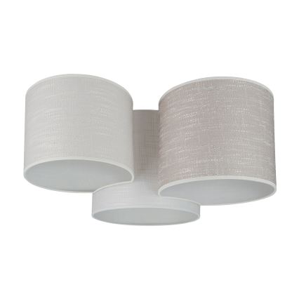 Brilagi - Φωτιστικό οροφής SNAKE 3xE27/15W/230V 50x57 cm γκρι/κρεμ