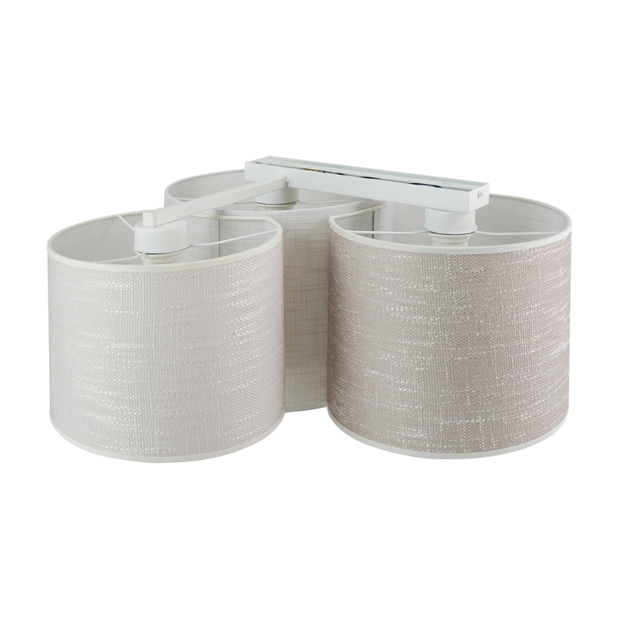 Brilagi - Φωτιστικό οροφής SNAKE 3xE27/15W/230V 50x57 cm γκρι/κρεμ