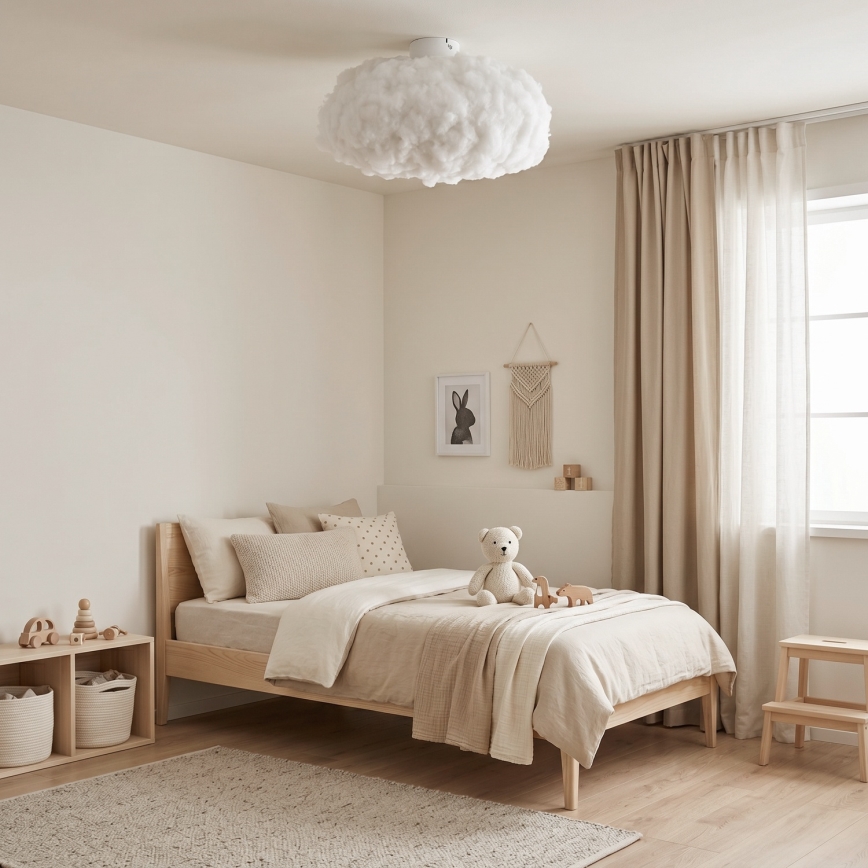 Brilagi - Φωτιστικό οροφής SOLEAIR 1xE27/40W/230V διάμ. 45 cm λευκό