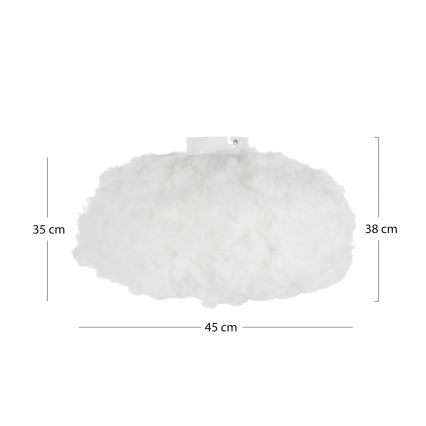 Brilagi - Φωτιστικό οροφής SOLEAIR 1xE27/40W/230V διάμ. 45 cm λευκό