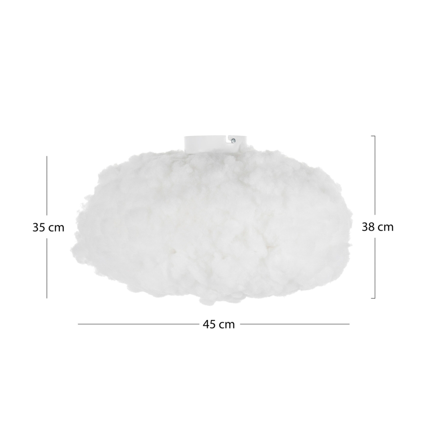 Brilagi - Φωτιστικό οροφής SOLEAIR 1xE27/40W/230V διάμ. 45 cm λευκό