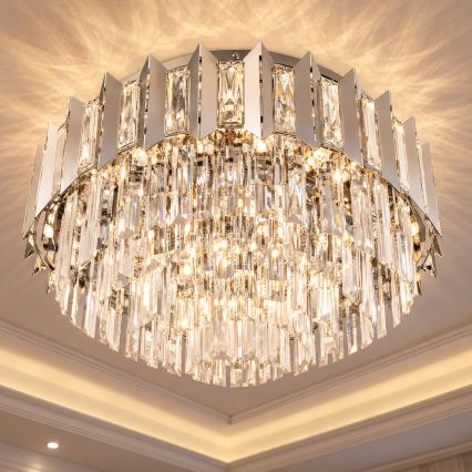 BRILAGI - Φωτιστικό οροφής SPECTRA 5xE14/40W/230V διάμ. 48 cm γυαλιστερό χρώμιο