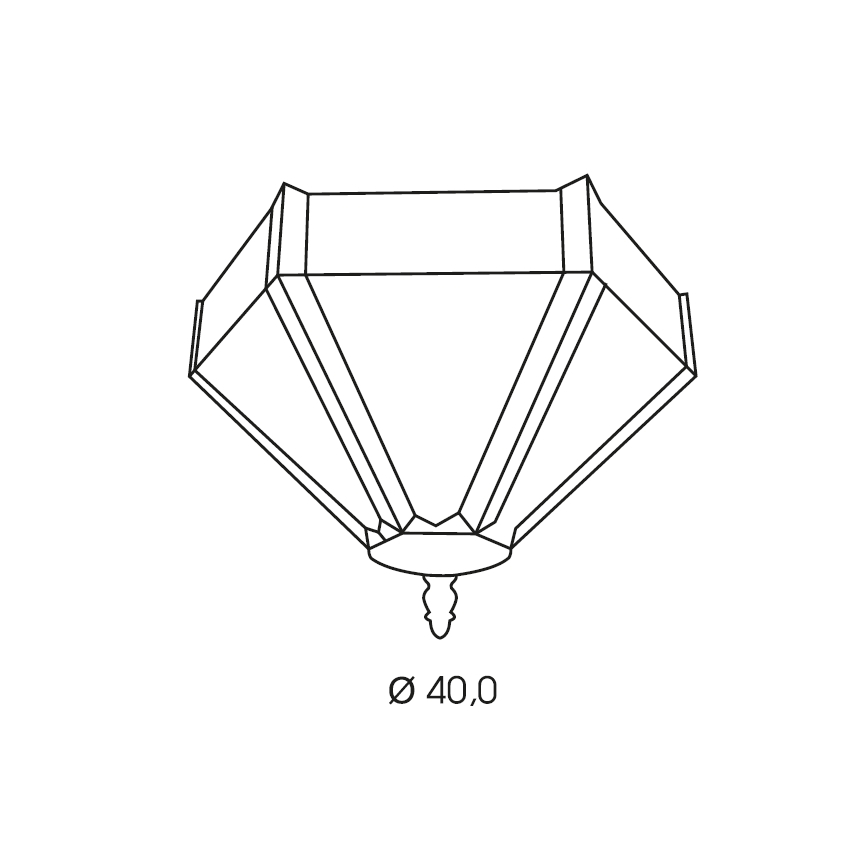 BRILAGI - Φωτιστικό οροφής Tiffany βιτρώ EMERALD 2xE27/60W/230V Ø 40 cm