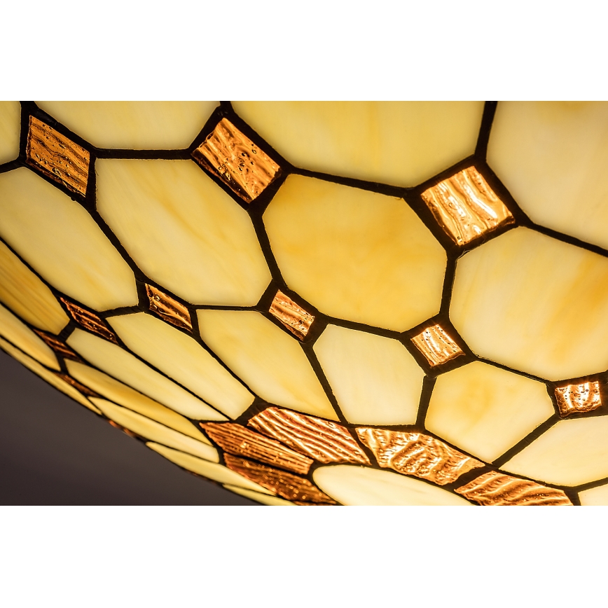 Brilagi - Φωτιστικό οροφής Tiffany με βιτρώ DORAN 2xE27/60W/230V