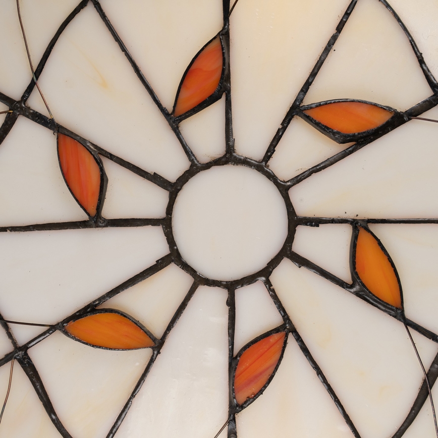 Brilagi - Φωτιστικό οροφής Tiffany με βιτρώ FOLIA 2xE27/60W/230V Ø 40 cm