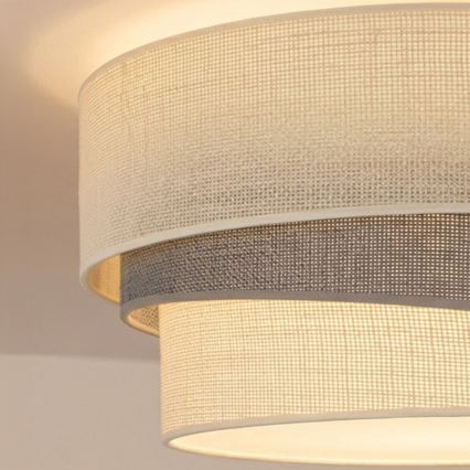 Brilagi - Φωτιστικό οροφής TRIO 1xE27/60W/230V Ø 40 cm κρεμ/γκρι