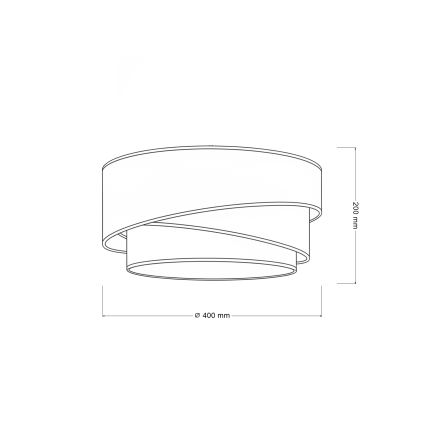 Brilagi - Φωτιστικό οροφής TRIO 1xE27/60W/230V διάμ. 40 cm καφέ/μπεζ/λευκό