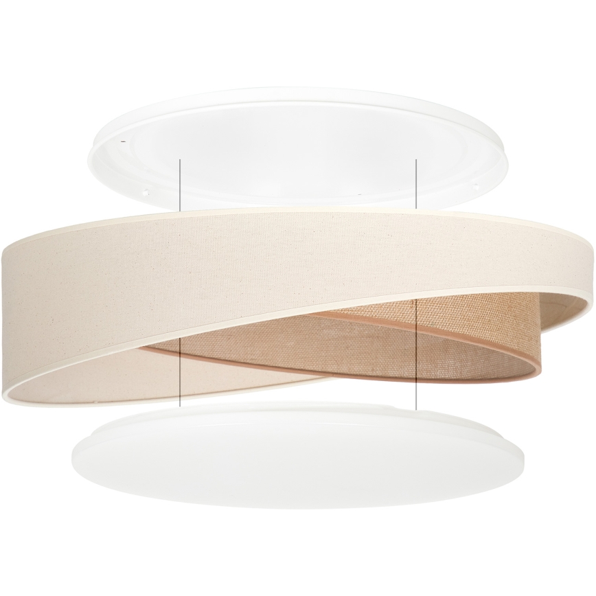 BRILAGI - LED Φωτιστικό οροφής VELVET TWIST LED/24W/230V 4000K Ø 55 cm κρεμ/μπεζ