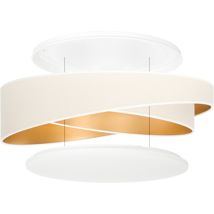 BRILAGI - Φωτιστικό οροφής LED VELVET TWIST LED/24W/230V 4000K Ø 55 cm λευκό/χρυσό