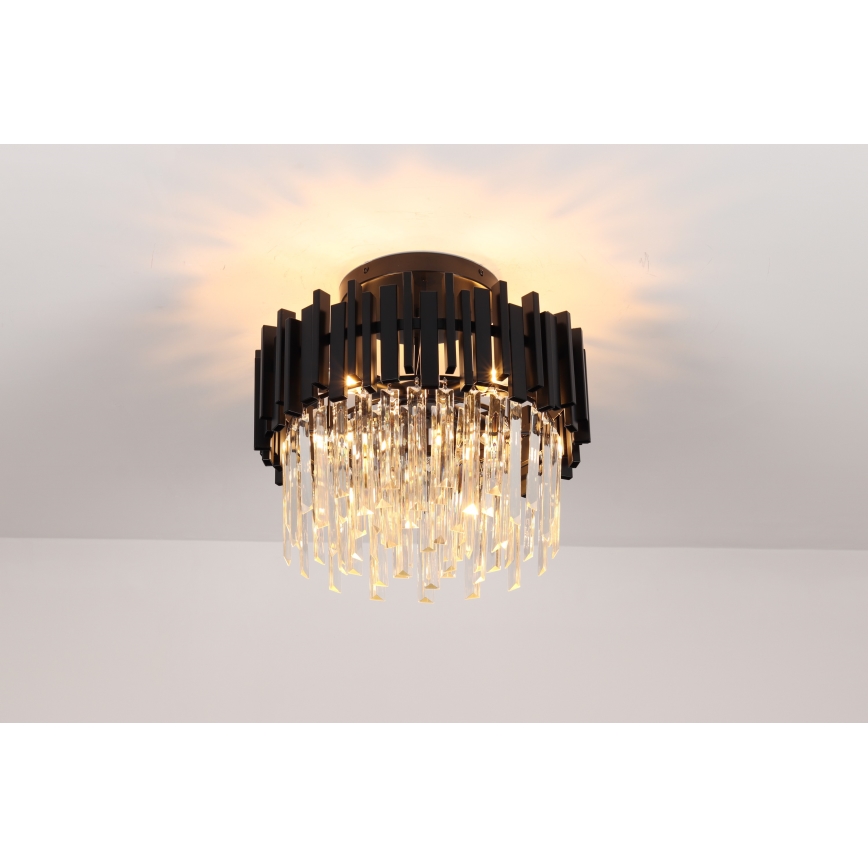 Brilagi - Φωτιστικό οροφής VERVE 4xE14/40W/230V Ø 40 εκ. μαύρο