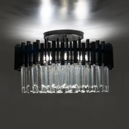 BRILAGI - Φωτιστικό οροφής VERVE, 6xE14/40W/230V, διάμ. 60 cm, μαύρο