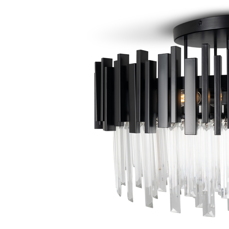 BRILAGI - Φωτιστικό οροφής VERVE, 6xE14/40W/230V, διάμ. 60 cm, μαύρο