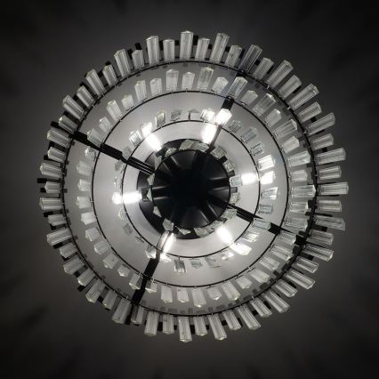 BRILAGI - Φωτιστικό οροφής VERVE, 6xE14/40W/230V, διάμ. 60 cm, μαύρο