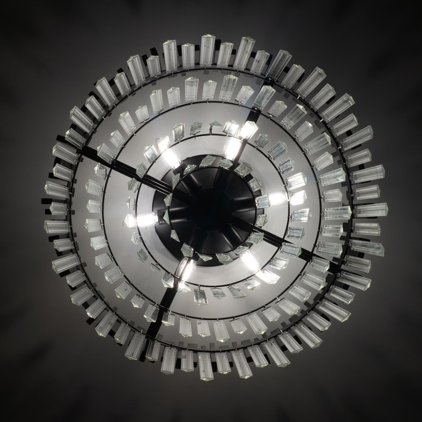 BRILAGI - Φωτιστικό οροφής VERVE, 6xE14/40W/230V, διάμ. 60 cm, μαύρο