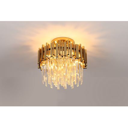 Brilagi - Φωτιστικό οροφής VERVE 6xE14/40W/230V, διάμ. 60 cm, χρυσό