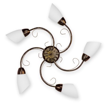 BRILAGI - Φωτιστικό οροφής VINE 5xE27/40W/230V Ø 75 cm πατίνα/ορείχαλκος