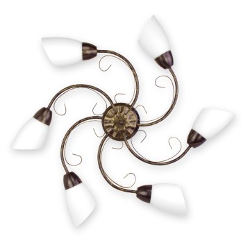 BRILAGI - Φωτιστικό οροφής VINE 6xE27/40W/230V Ø 75 cm πατίνα/ορείχαλκος
