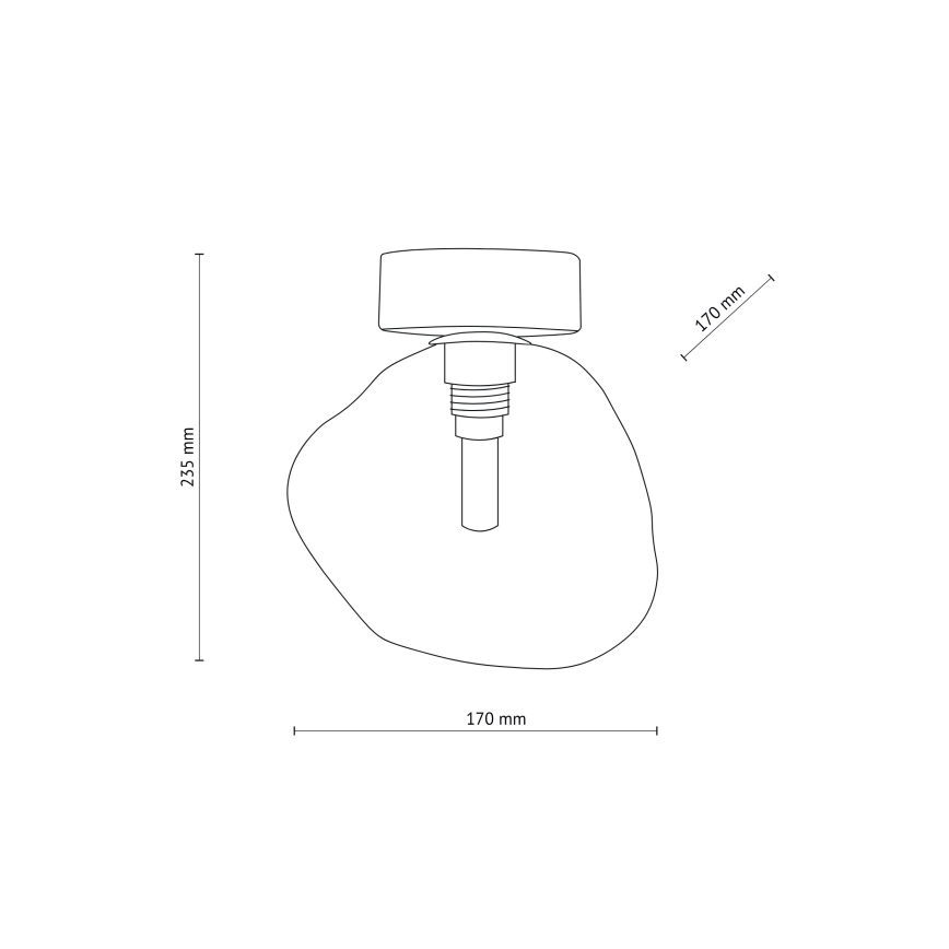Brilagi - Φωτιστικό οροφής VULCANO 1xG9/8W/230V μαύρο/καπνιστό μαύρο