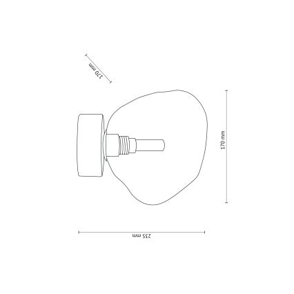 Brilagi - Φωτιστικό οροφής VULCANO 1xG9/8W/230V μπρονζέ/καπνιστό μπεζ