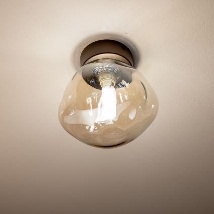 BRILAGI - Φωτιστικό οροφής VULCANO 1xG9/8W/230V μπρονζέ/καπνιστό μπεζ