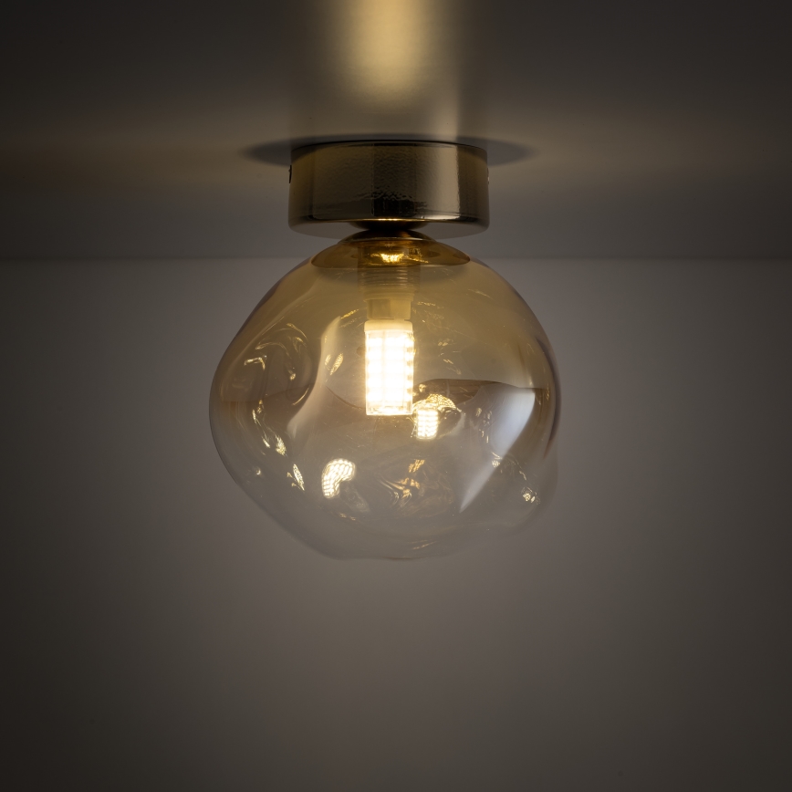 Brilagi - Φωτιστικό οροφής VULCANO 1xG9/8W/230V χρυσό/καπνιστό μπεζ