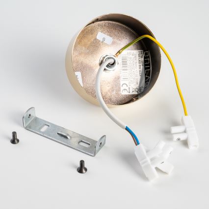 BRILAGI - Φωτιστικό οροφής VULCANO 1xG9/8W/230V χρυσό/καπνιστό μπεζ