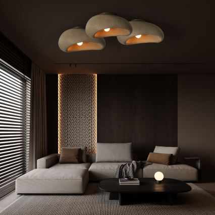 BRILAGI - Φωτιστικό οροφής WABI SABI 1xE27/60W/230V διάμ. 50 cm μπεζ