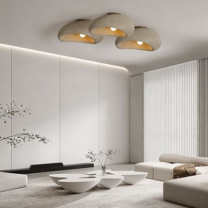 BRILAGI - Φωτιστικό οροφής WABI SABI 1xE27/60W/230V διάμ. 50 cm μπεζ