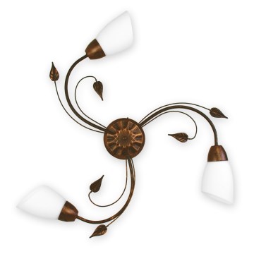 BRILAGI - Φωτιστικό οροφής WILLOW 3xE27/40W/230V διάμ. 75 cm μπρονζέ