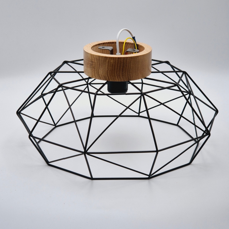 Brilagi - Φωτιστικό οροφής WOODY BASKET 1xE27/60W/230V Ø 40 εκ. δρυς