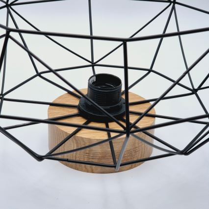 Brilagi - Φωτιστικό οροφής WOODY BASKET 1xE27/60W/230V Ø 40 εκ. δρυς