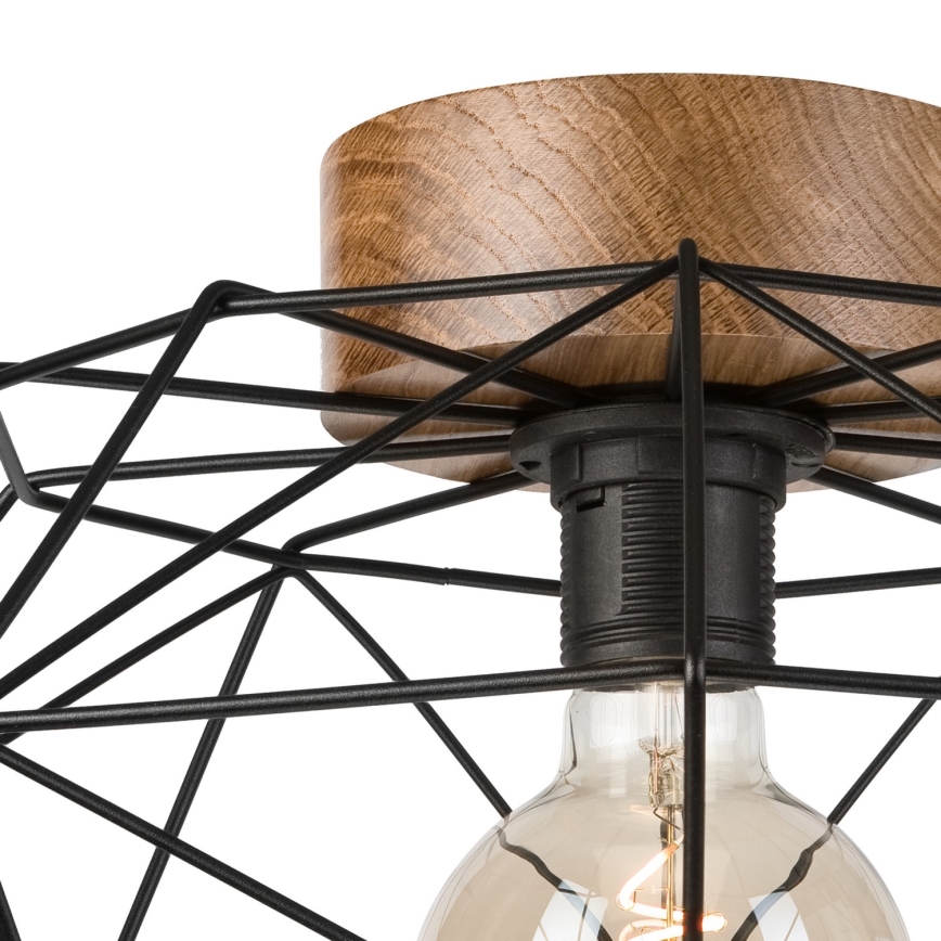 Brilagi - Φωτιστικό οροφής WOODY BASKET 1xE27/60W/230V Ø 40 εκ. δρυς