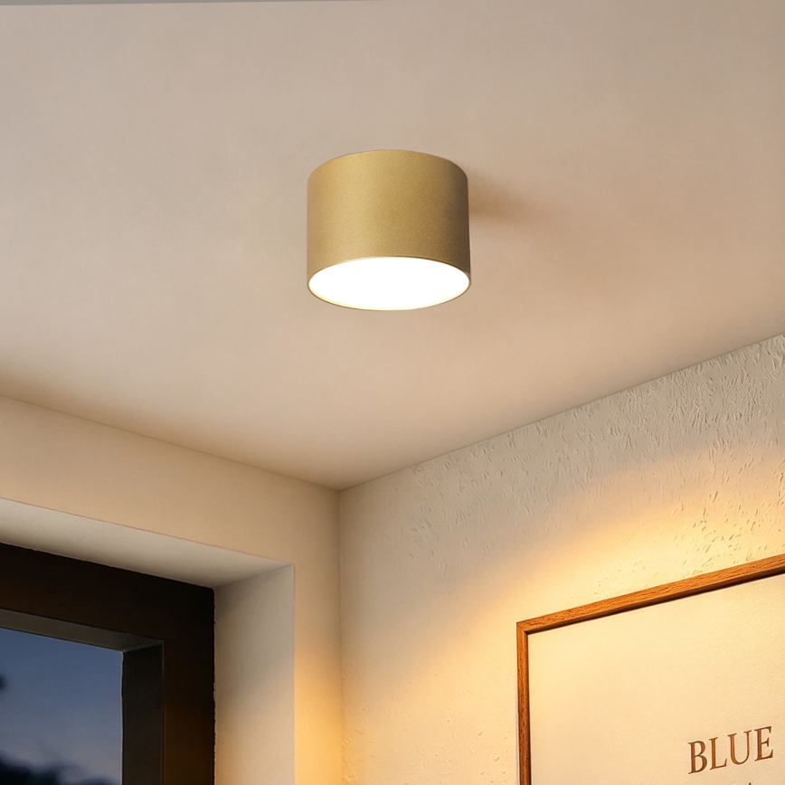 BRILAGI - Φωτιστικό οροφής μπάνιου FORIS LED/9W/230V Ø 9 cm χρυσό IP44 CRI 90