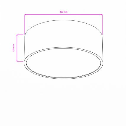 Brilagi - Φωτιστικό οροφής για μπάνιο POOL 2xE27/15W/230V Ø 30 cm IP54 μαύρο