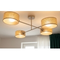 Brilagi - Φωτιστικό οροφής επιφανειακής στερέωσης VIRGO 4xE14/40W/230V μπεζ/χρυσό