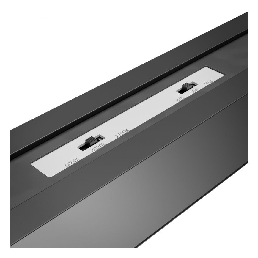 Brilagi - LED επιφανειακό φωτιστικό οροφής FULLDAY LED/10/15/20W/230V 2700/4000/6000K 60 cm UGR19 μαύρο