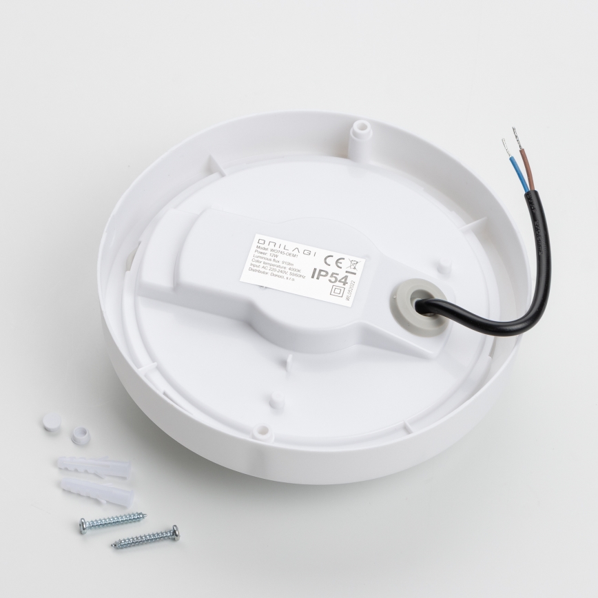 Brilagi - Φωτιστικό οροφής εξωτερικού χώρου LED LED/13W/230V διάμετρος 17 cm IP54