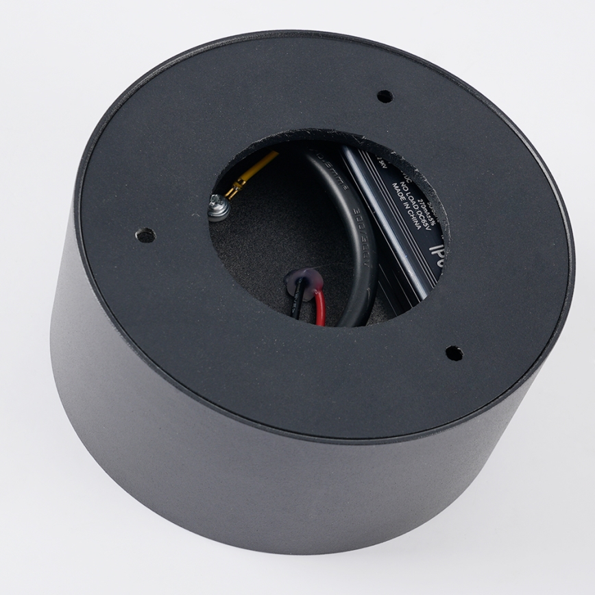 Brilagi - LED φωτιστικό οροφής μπάνιου FORIS LED/14W/230V, διάμετρος 12 cm, ανθρακί, IP44