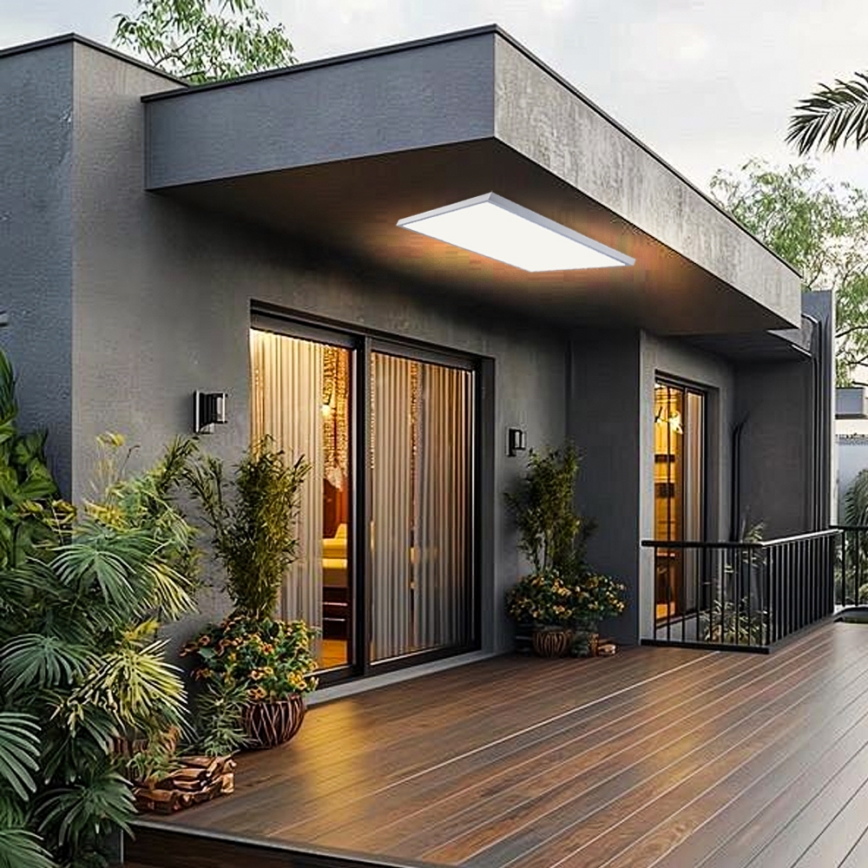 Brilagi - LED φωτιστικό οροφής μπάνιου FRAME LED/96W/230V 120x60 cm 3000/4000/6000K IP44 λευκό