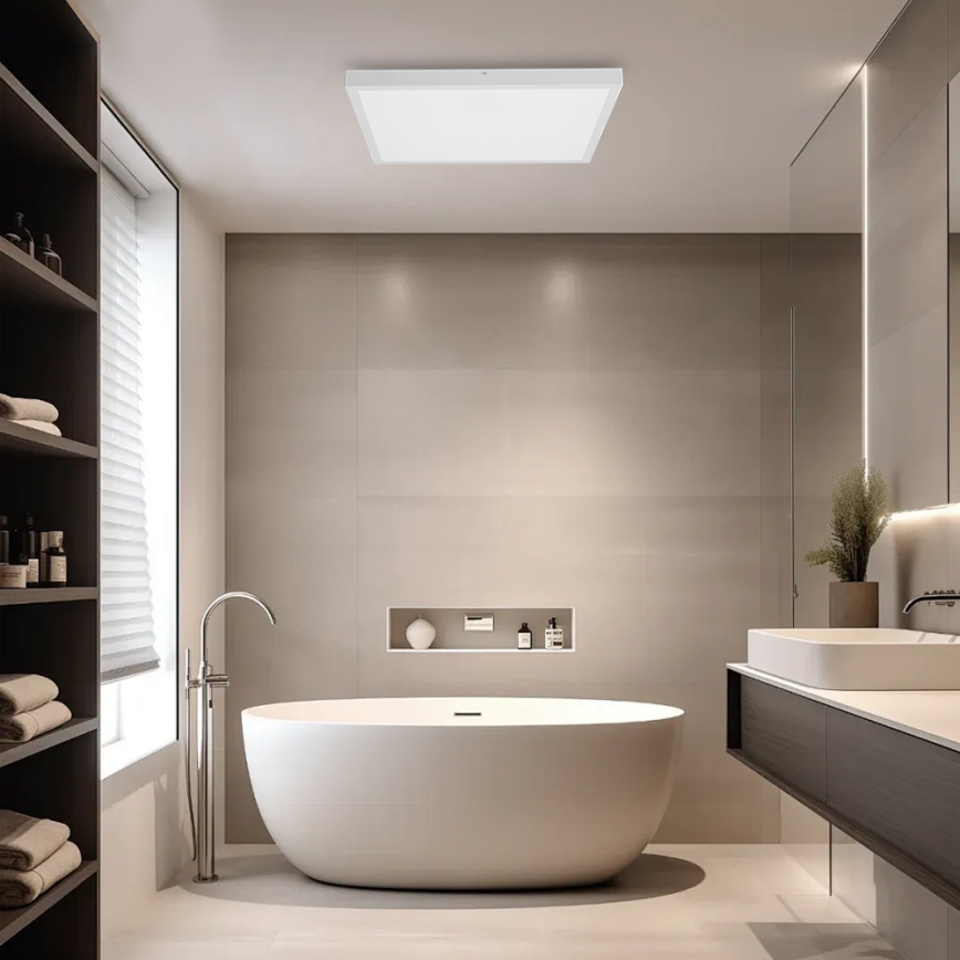 Brilagi - Φωτιστικό οροφής μπάνιου LED FRAME LED/40W/230V 60x60 cm IP44 λευκό