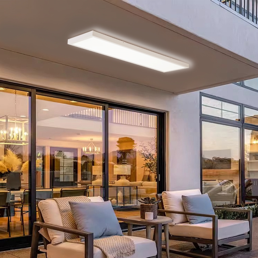 Brilagi - Φωτιστικό οροφής μπάνιου LED FRAME LED/50W/230V 120x30 cm IP44 λευκό