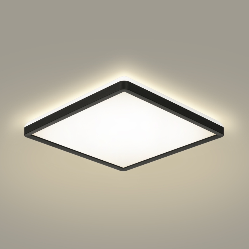Brilagi - Φωτιστικό οροφής μπάνιου LED ULTRA SLIM LED/24W/230V 42x42 cm μαύρο IP54