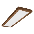 Brilagi - Φωτιστικό οροφής μπάνιου LED WOODY FRAME LED/50W/230V 120x30 cm IP44 σε βελανιδιά/κερασιά
